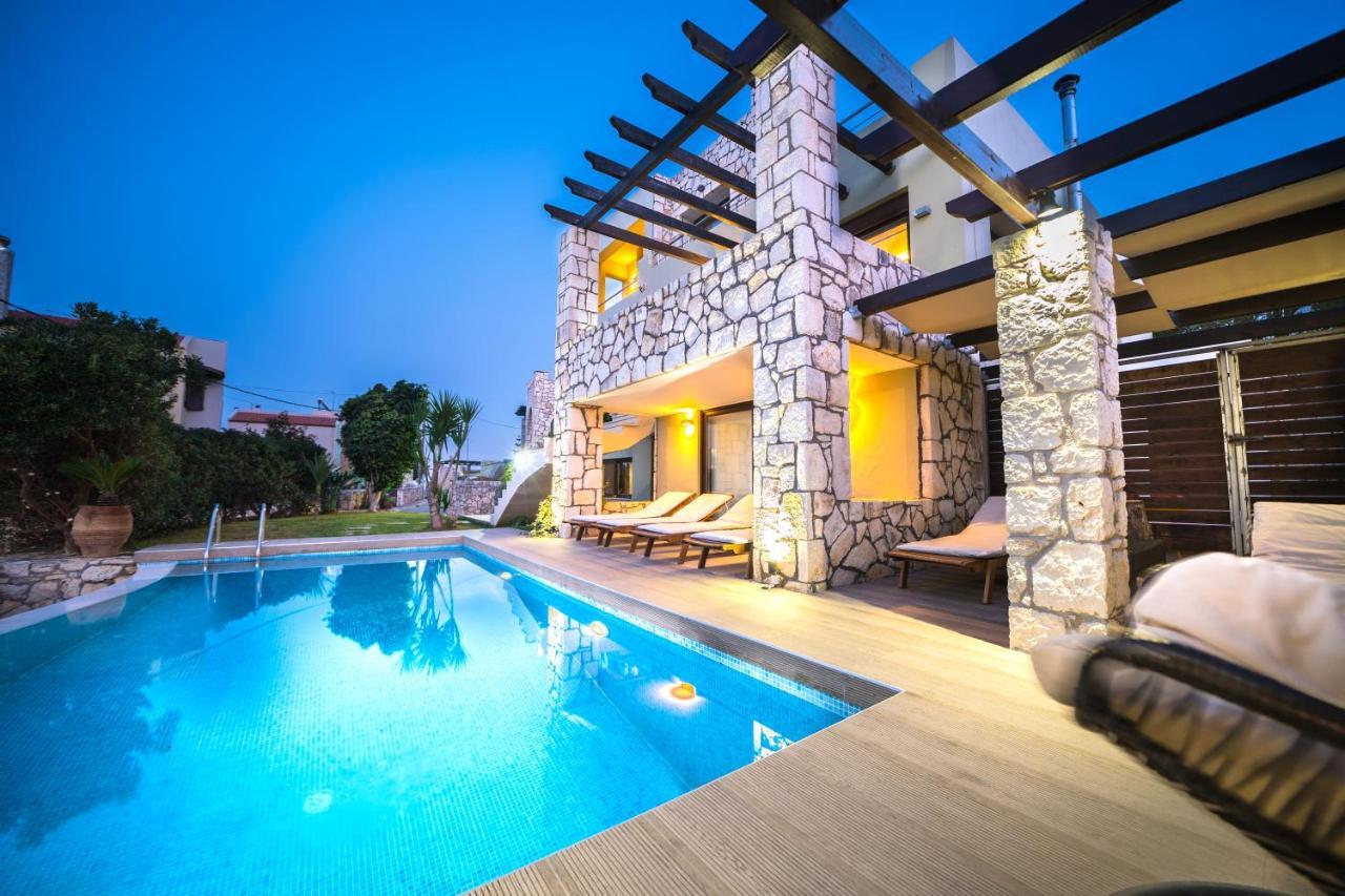 Villa Majestic Crete Heated Pool And Sauna Megala Chorafia ภายนอก รูปภาพ