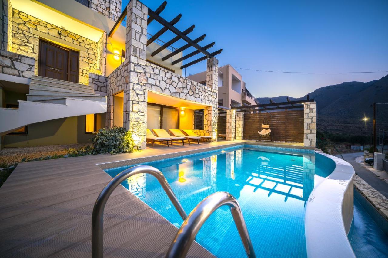 Villa Majestic Crete Heated Pool And Sauna Megala Chorafia ภายนอก รูปภาพ