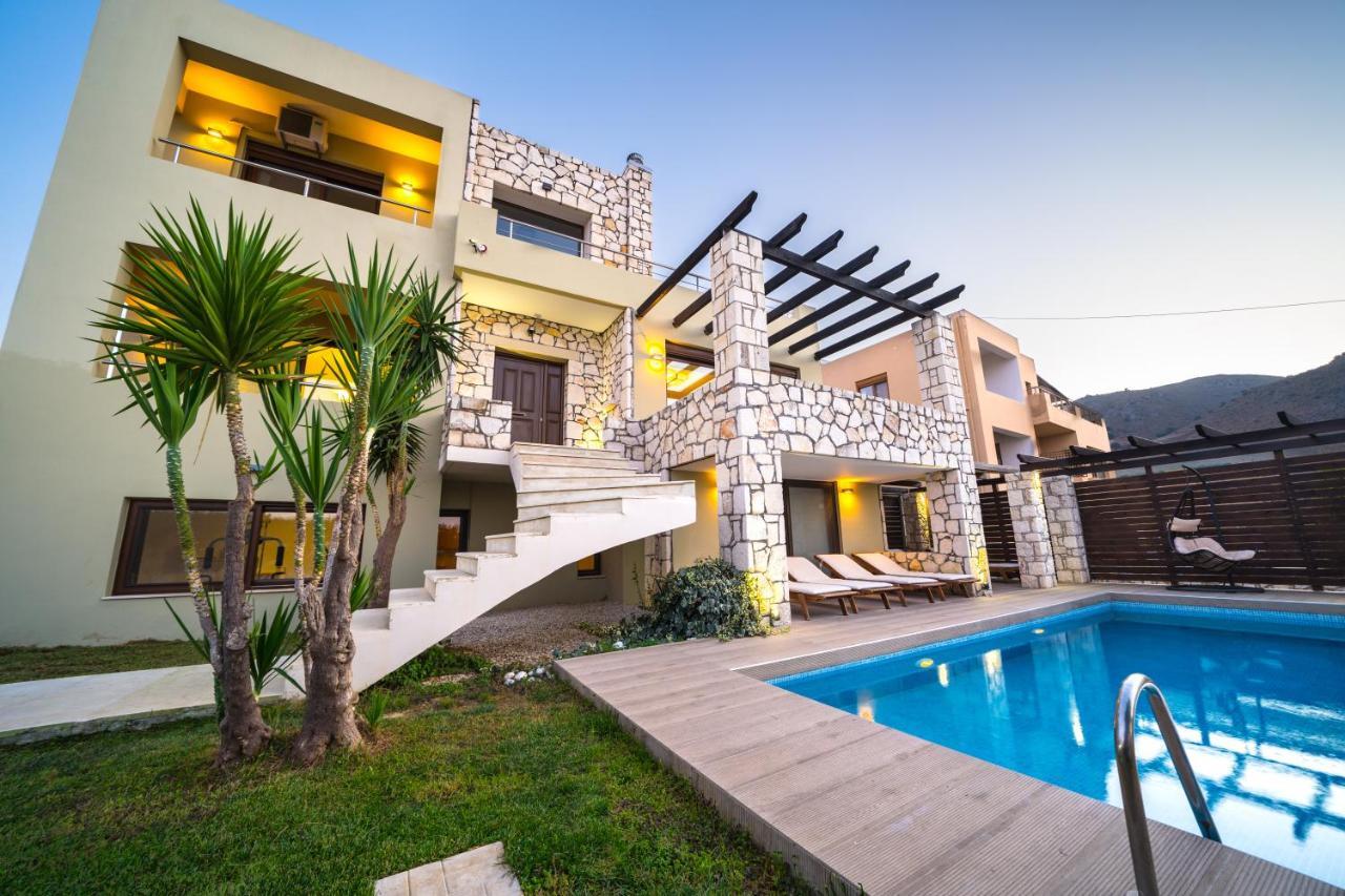 Villa Majestic Crete Heated Pool And Sauna Megala Chorafia ภายนอก รูปภาพ