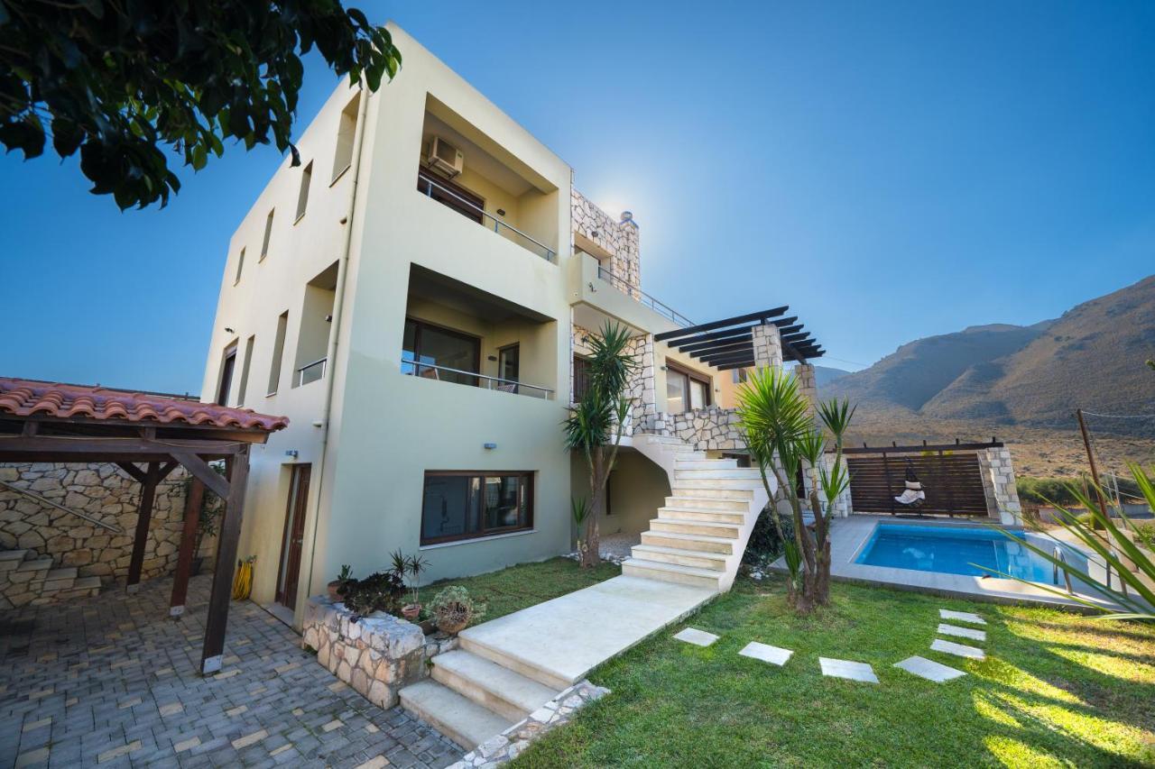 Villa Majestic Crete Heated Pool And Sauna Megala Chorafia ภายนอก รูปภาพ