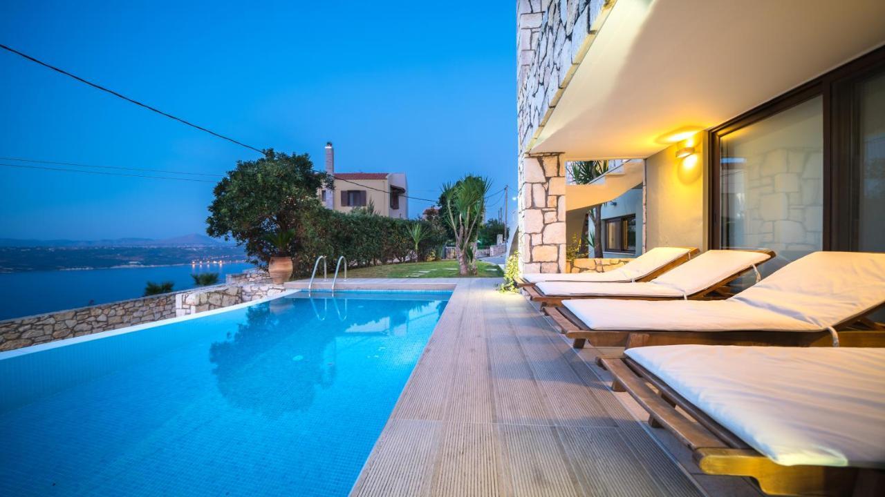 Villa Majestic Crete Heated Pool And Sauna Megala Chorafia ภายนอก รูปภาพ