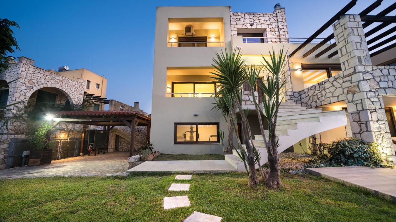 Villa Majestic Crete Heated Pool And Sauna Megala Chorafia ภายนอก รูปภาพ