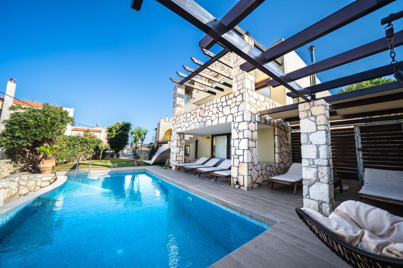 Villa Majestic Crete Heated Pool And Sauna Megala Chorafia ภายนอก รูปภาพ