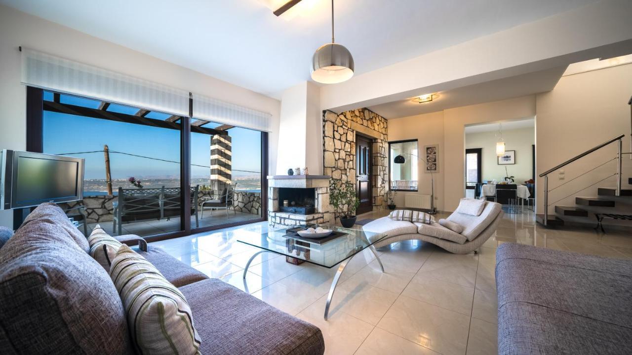 Villa Majestic Crete Heated Pool And Sauna Megala Chorafia ภายนอก รูปภาพ
